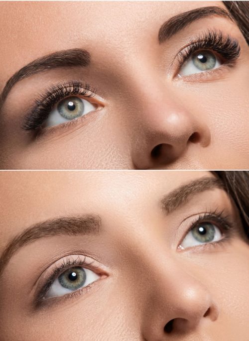 wimpernvorhernachher » Kosmetikstudio • Nagelstudio Wesseling » VIVA