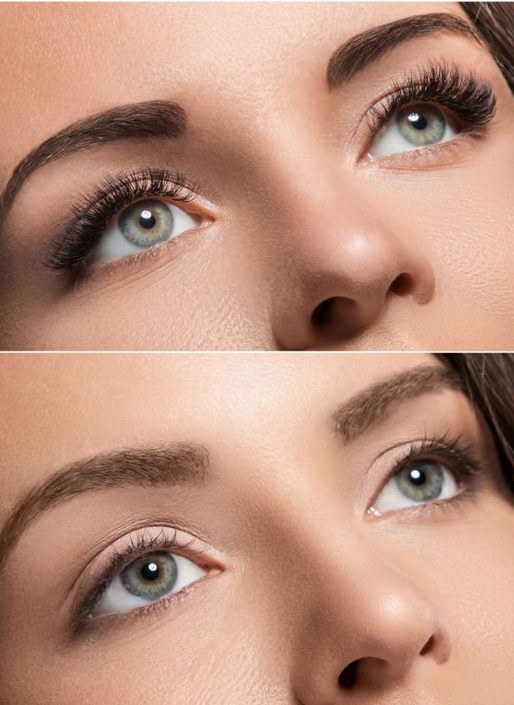 wimpernvorhernachher » Kosmetikstudio • Nagelstudio Wesseling » VIVA